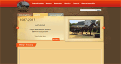 Desktop Screenshot of oregonareahistoricalsociety.org