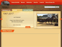 Tablet Screenshot of oregonareahistoricalsociety.org